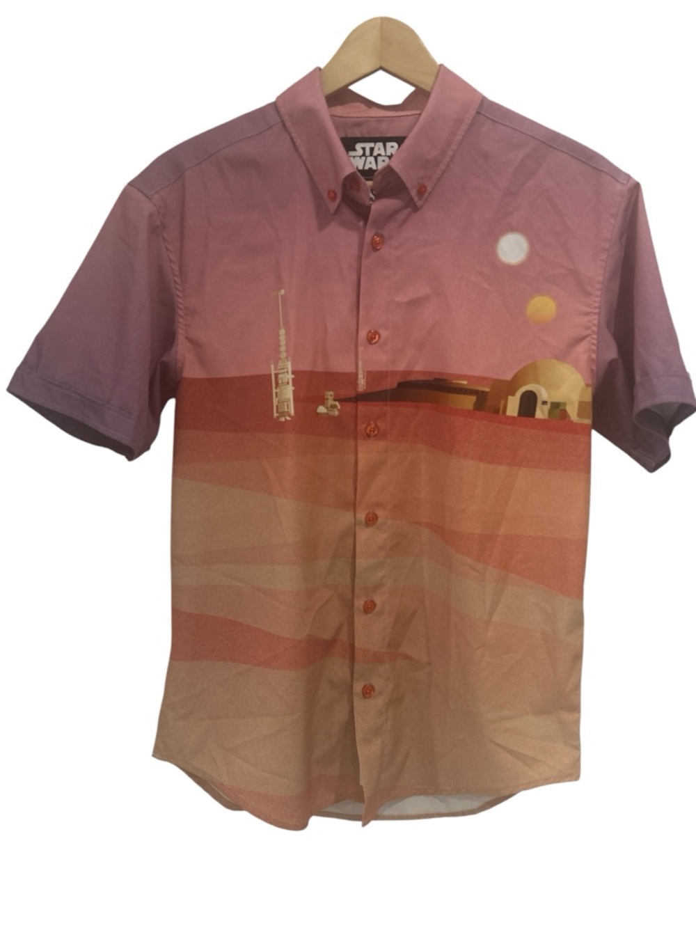 RSVLTS x Star Wars "Rising Suns" Tatooine KUNUFLEX Short Sleeve Button-Up Shirt